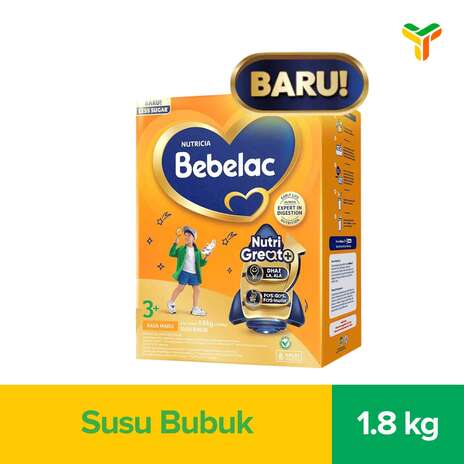 BEBELAC 3PLUS MADU 1800G BOX_1C6P