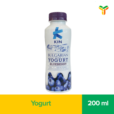 KIN BULGARIAN YOGURT BLUEBERRY 200ML C24