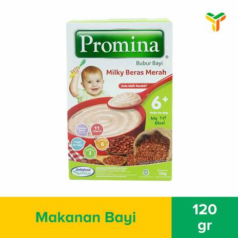 PROMINA 6PLUS MILKY BERAS MERAH 120G_1C24P
