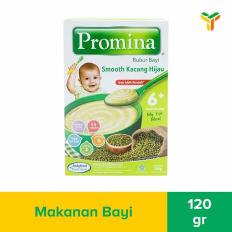 PROMINA 6PLUS SMOOTH KACANG HIJAU 120G