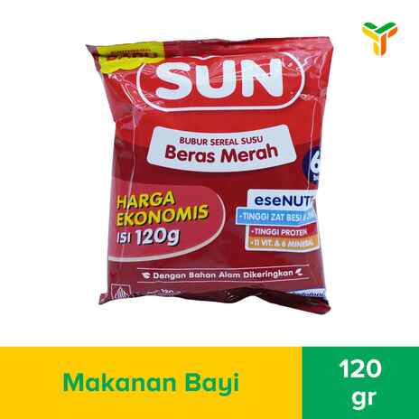 SUN BERAS MERAH SACHET 120 GR_1C24P