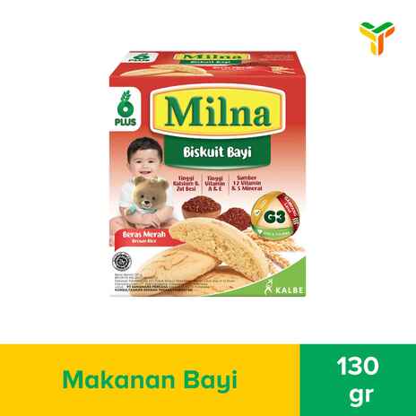 MILNA BISCUIT 6PLUS BERAS MERAH 130G