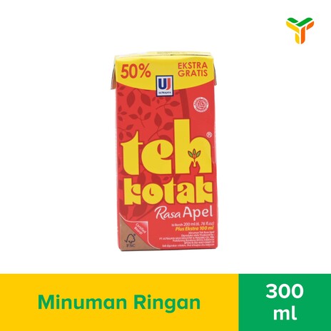 ULTRA TEH KOTAK APEL 300ML_1C24P