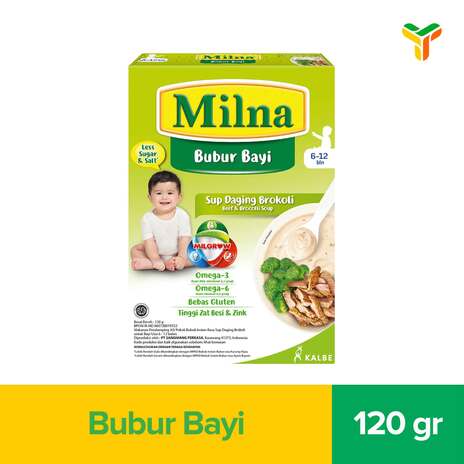 MILNA BUBUR 6PLUS SUP DAGING BROKOLI 120