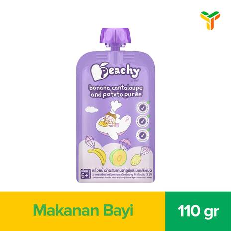 PEACHY BANANA CANTALOUPE N PTT PUREE110G