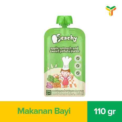 PEACHY APPLE SPINACH N SWT PTT PUREE 110G