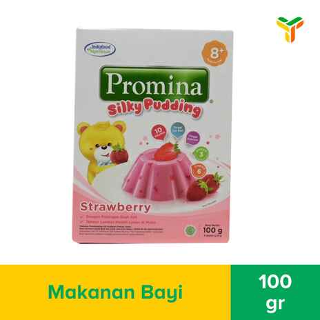 PROMINA SILKY PUDING STRAWBERRY 100G_1C24P
