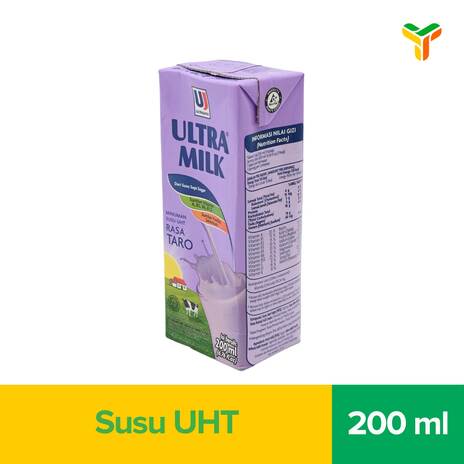 ULTRA MILK TARO 200ML ( 1 C = 24 PCS )