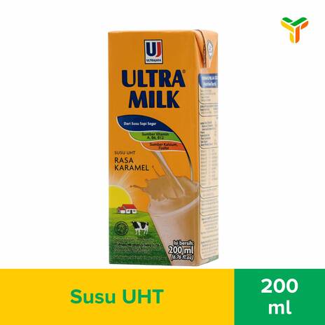 ULTRA MILK KARAMEL 200ML (1 C = 24 PCS)
