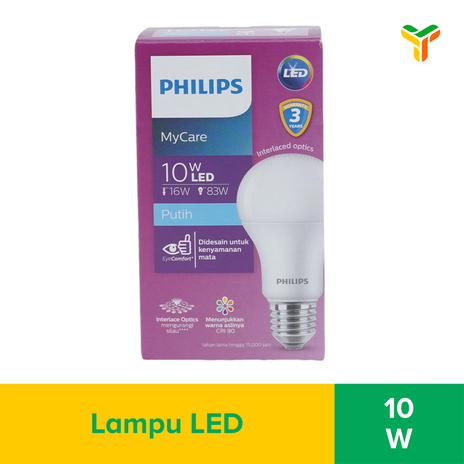 PHILIPS LED BULB 10W E27 6500K 230V 1CT_12 INDO SP