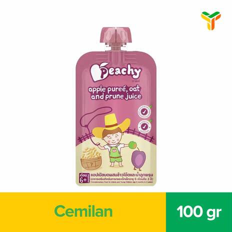PEACHY APPLE PUREE OATS PRUNE JUICE 110G