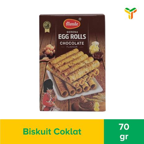 MONDE SERENA EGG ROLL CHOCOLATE 70GR_1C30P