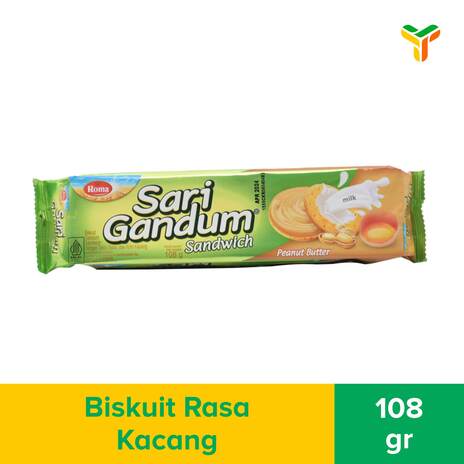 ROMA SARI GANDUM SANDWICH PEANUT EGG108G