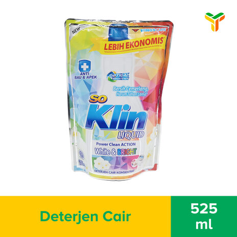 SO KLIN LIQ DET WHITE N BRIGHT REF 525ML