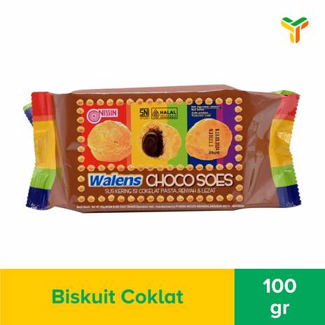 NISSIN WALENS CHOCOLATE SOES 100G 