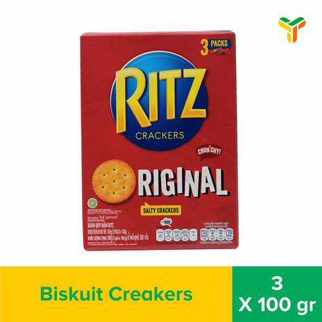 RITZ CRAKERS 3X100GR BOX_1C12P