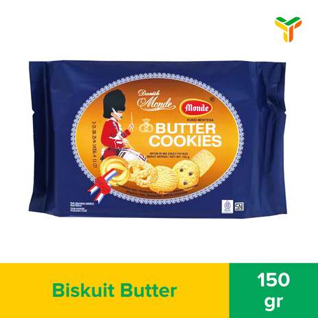 MONDE BUTTER COOKIES ALM 150G_1C20P