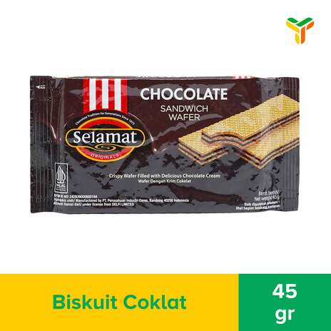 SELAMAT WAFER CHOCOLATE CREAM 45G_1C8B_1B10P