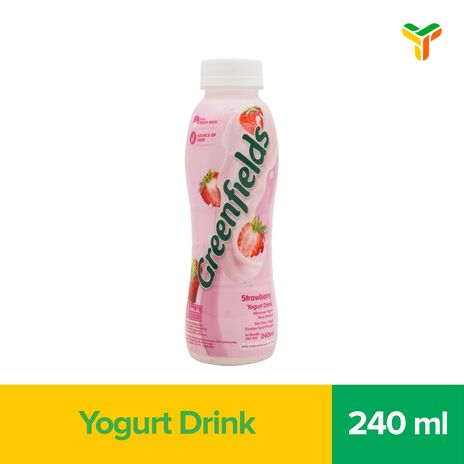 GREENFIELDS YOGURT DRINK STRAWBERRY 240ML C12