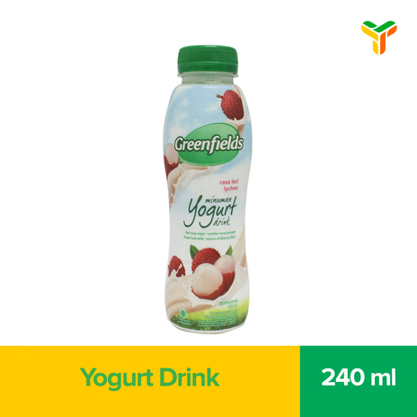 GREENFIELDS YOGURT DRINK LYCHEE 240ML C12