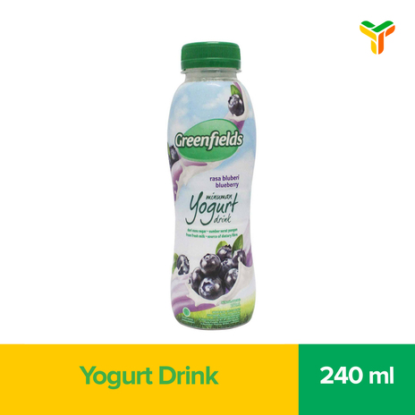 GREENFIELDS YOGURT DRINK BLUEBERRY 240ML C12