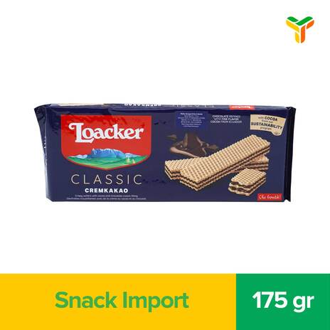 LOACKER WAFER CREAM CACAO 175G