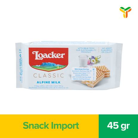 LOACKER WAFER MILK 45G_1B25P