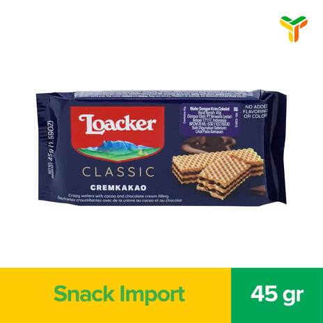 LOACKER WAFER CREAM CACAO 45G_1B25P