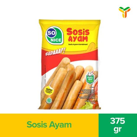 SO NICE SOSIS AYAM 375GR 15S (C12)