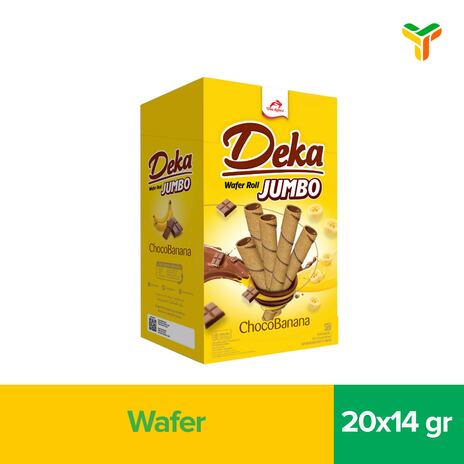DEKA WAFER ROLL JUMBO CHOCO BANANA 20X14G