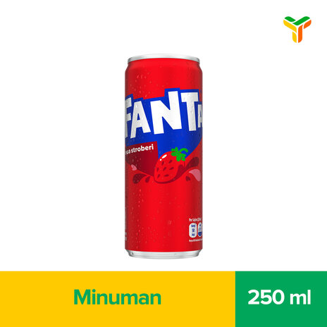 FANTA STRAWBERRY SLIM CAN 250ML