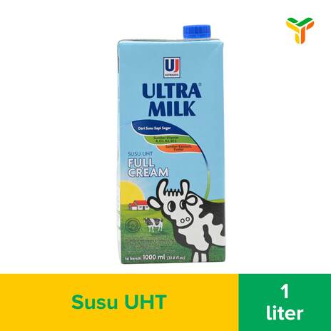 ULTRA MILK FULL CREAM 1 LT (1C = 12 PCS)