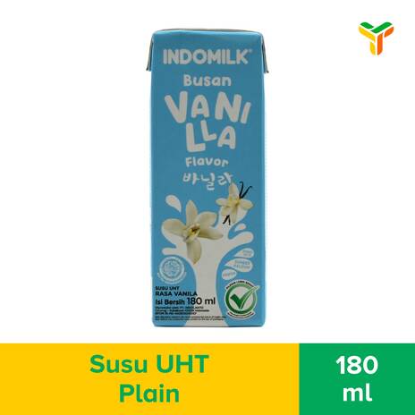 INDOMILK BUSAN VANILA UHT 180ML_1C30P