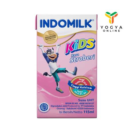 INDOMILK KID STRAWBERRY UHT115ML_1C40P