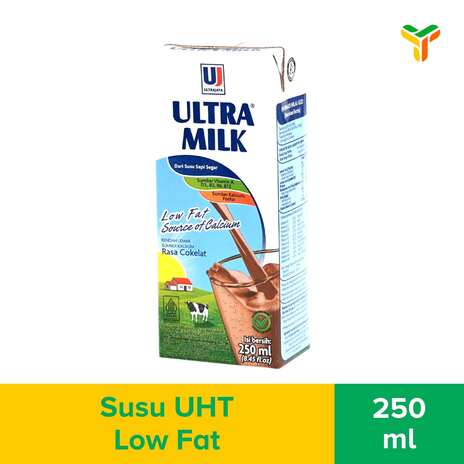 ULTRA MILK LOWFAT CHOCOLATE 250 ML (1C = 24 PCS)
