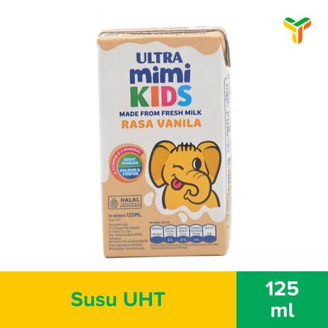 ULTRA MILK MIMI VANILLA 125 ML (1C=40PCS)