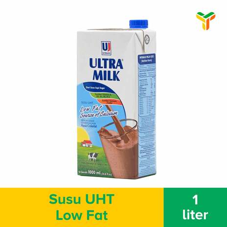 ULTRA MILK LOWFAT CHOCOLATE 1 LT (1C = 12 PCS)