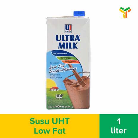 ULTRA MILK LOWFAT CHOCOLATE 1 LT (1C = 12 PCS)