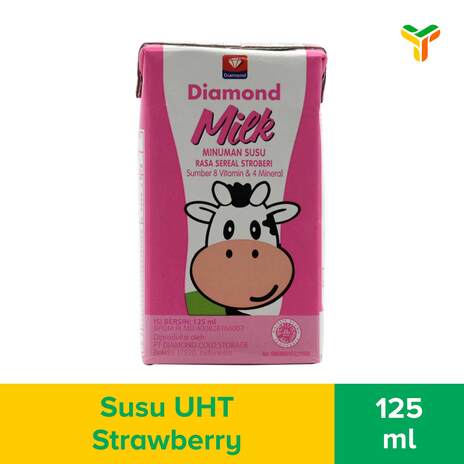 DIAMOND UHT STRAWBERRY 125ML_1C40P