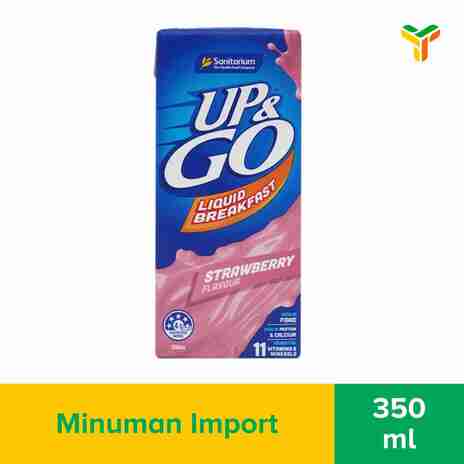 SANITARIUM UP N GO LIQUID STRAWBERRY350ML