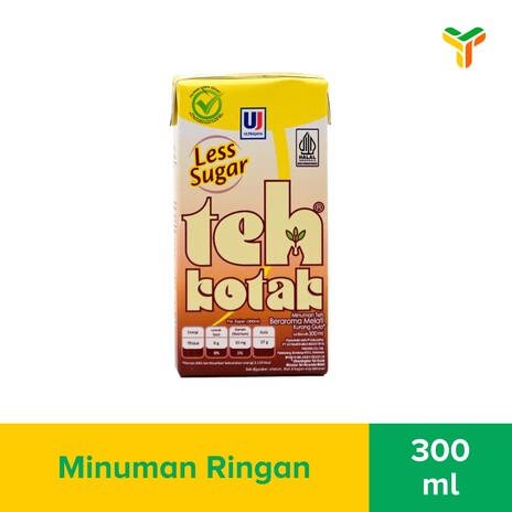 ULTRA TEH KOTAK LESS SUGAR 300 ML_1C24P