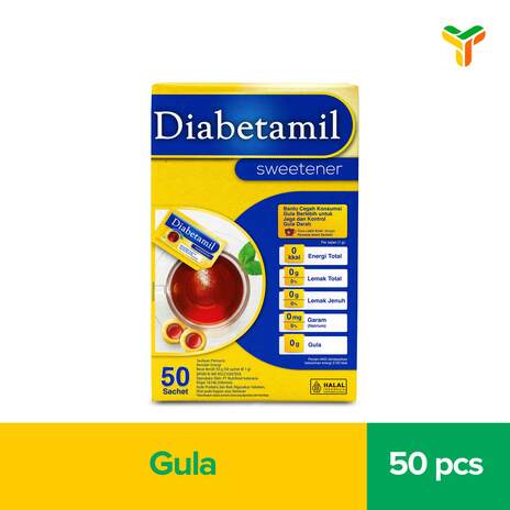 TROPICANA SLIM DIABETAMIL SWEETENER 50X1G