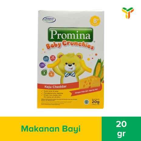 PROMINA CRUNCIES KEJU CHEDDAR 20GR