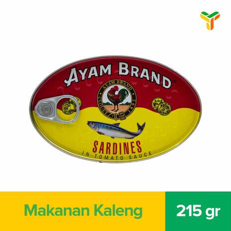 AYAM BRAND SARDINES TOMATO OVAL 215G