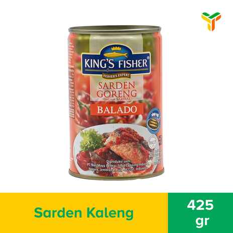KINGS FISHER SARDEN GORENG BALADO 425G_1C24P
