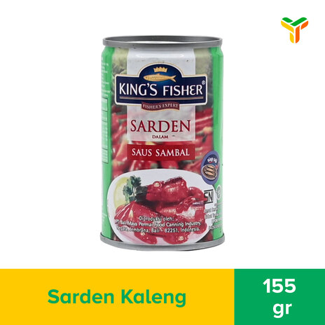 KINGS FISHER SARDINES SAMBAL 155GR_1C50P