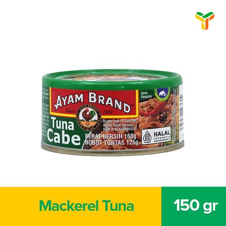 AYAM BRAND TUNA CHUNKS OLIVE OIL LIGHT 150G