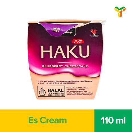 GLICO WINGS HAKU BLUEBERRY CHEESECAKE CUP110 (C24)