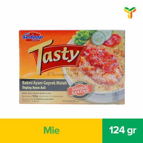 TASTY BAKMI AYAM GEPREK MATAH 124G_1C12P