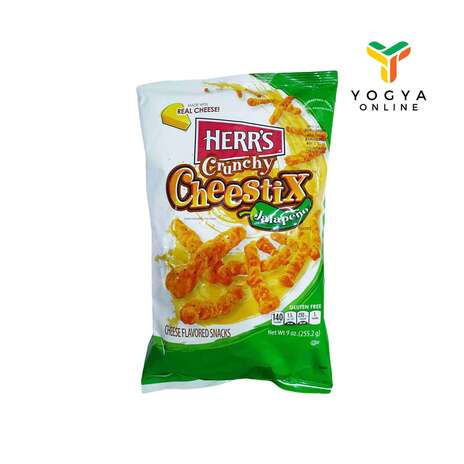 HERRS CRUNCHY CHEESTIX JALAPENO 9OZ_1C8P